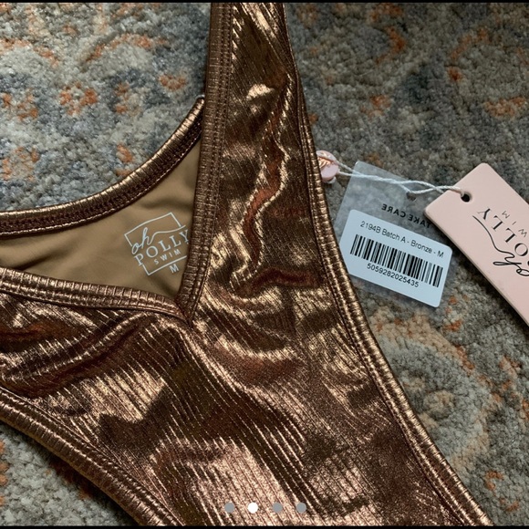 ❌ SOLD ❌ NWT GOLDEN RULE RIBBED BIKINI SET - Bronze - Picture 9 of 9